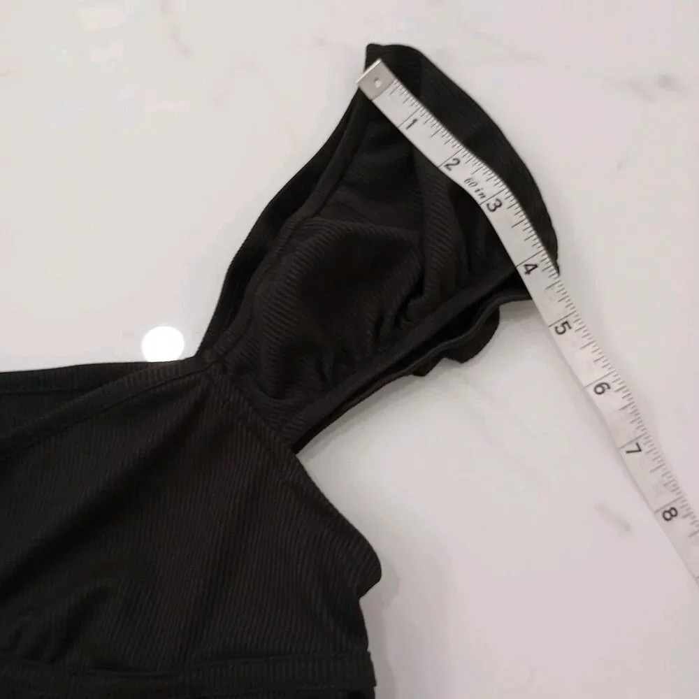 Crop Top  Size M Women's Black - Picture 7 of 12